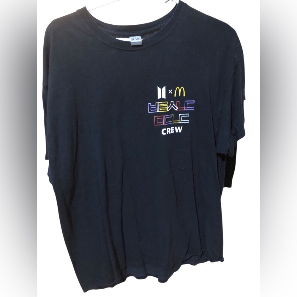 McDonalds Employee T shirt sz X Large black BTS Crew